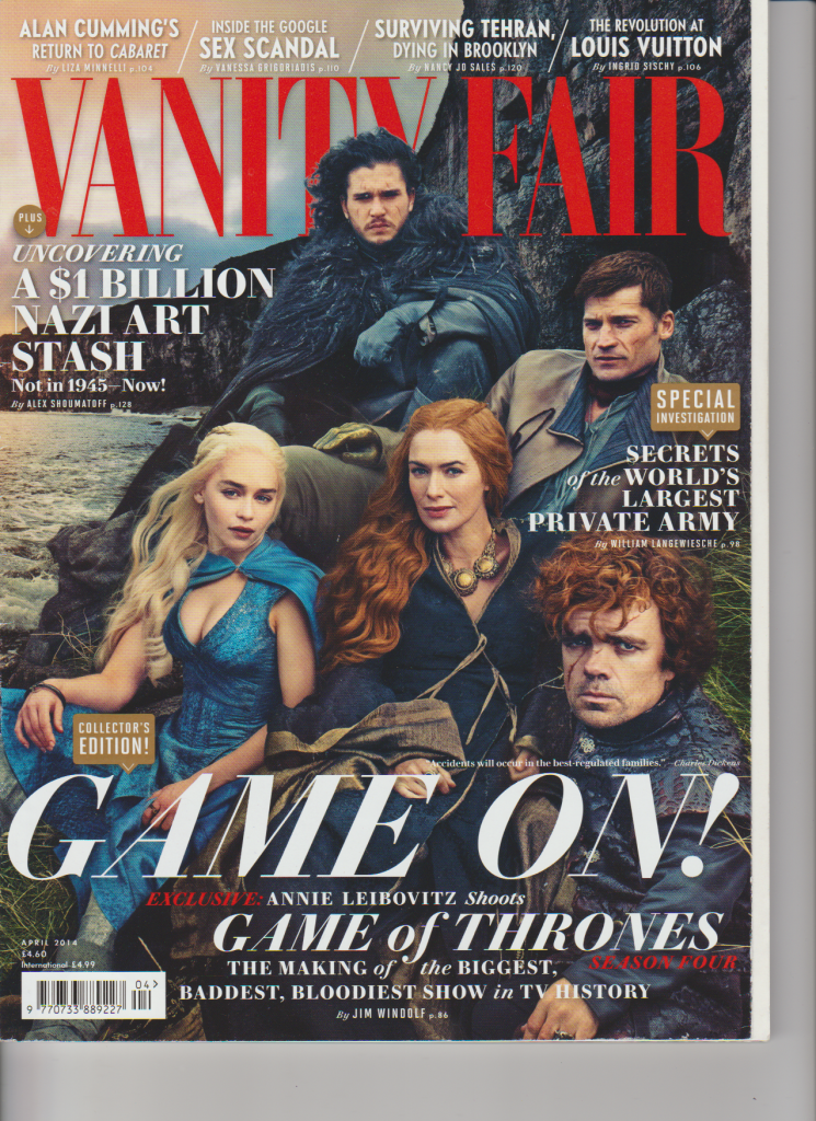 I'm not a fan of the show but I like the cover image. Vanity Fair have always done great ensemble covers.